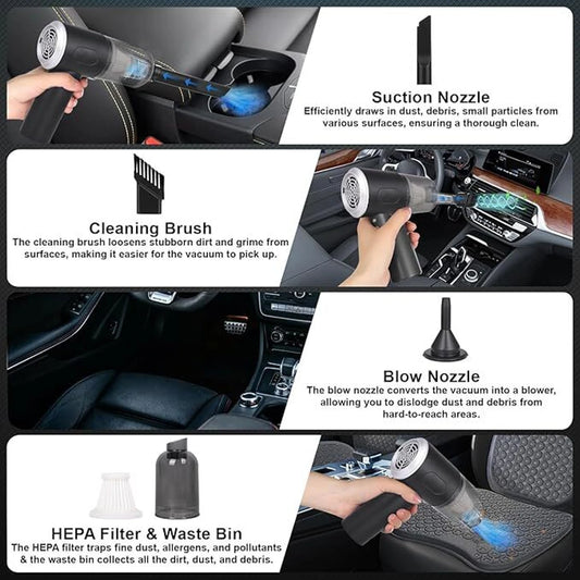 3-in-1 Wireless Handheld Vacuum Cleaner for Home, Car & Office