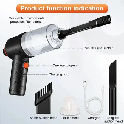 3-in-1 Wireless Handheld Vacuum Cleaner for Home, Car & Office