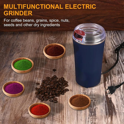 Stainless Steel Grinder for Coffee Beans, Masala, Herbs, Seeds & Nuts