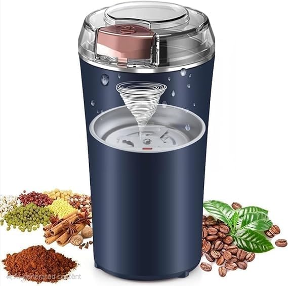 Stainless Steel Grinder for Coffee Beans, Masala, Herbs, Seeds & Nuts
