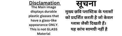 Premium Polycarbonate Unbreakable Water & Juice Glass Set