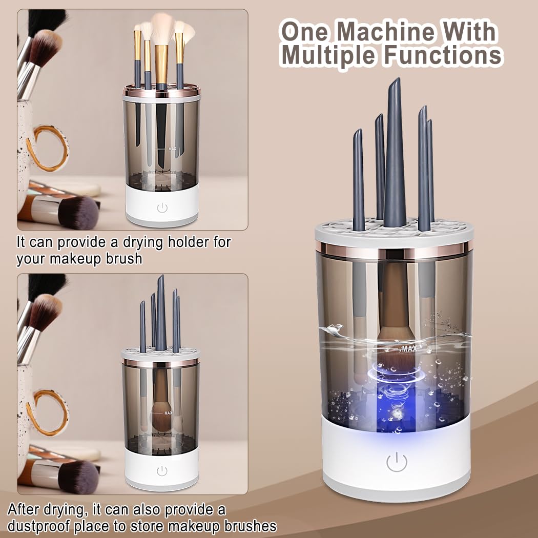 Electric Makeup Brush Cleaner & Dryer Machine (Automatic USB Makeup Brush Cleaner)
