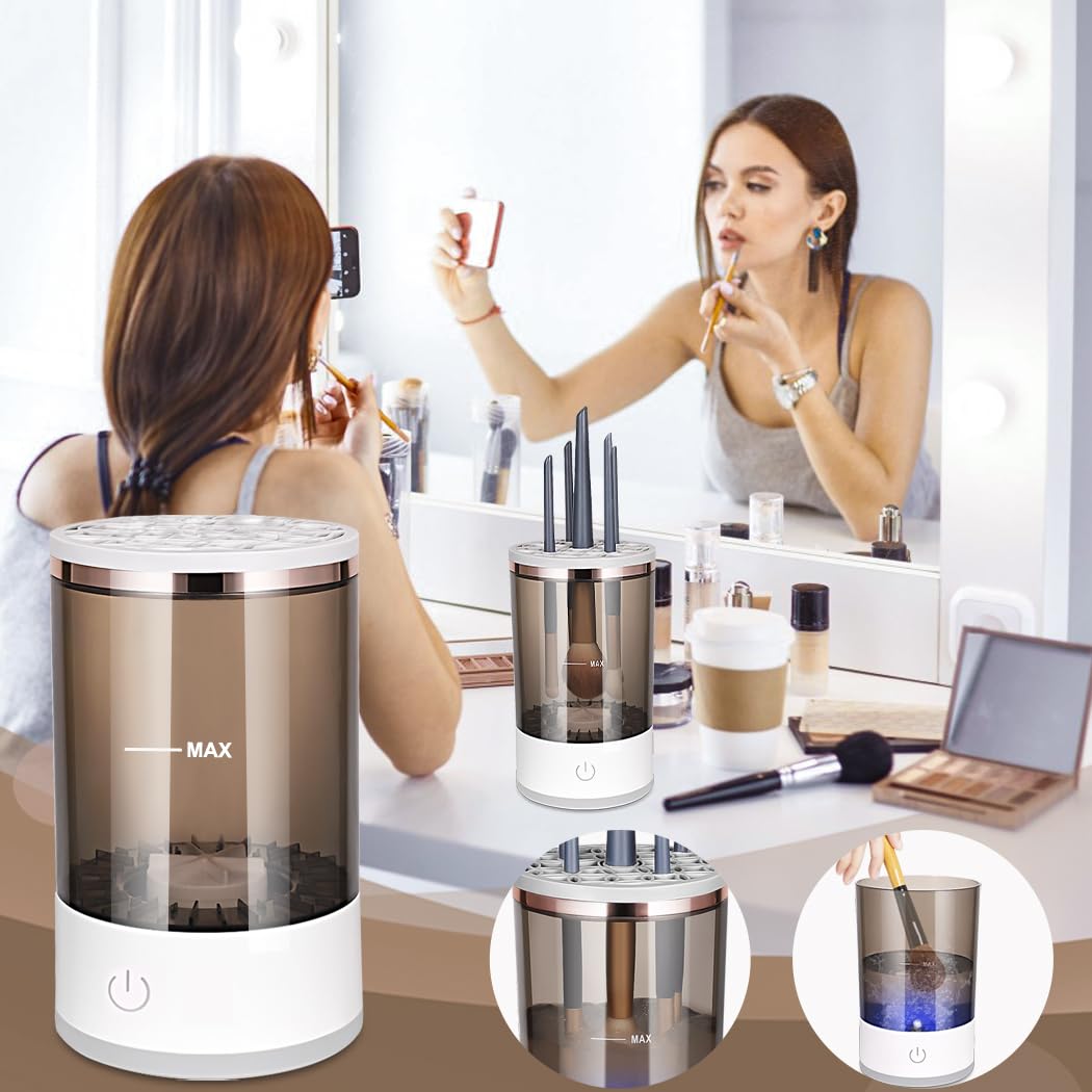 Electric Makeup Brush Cleaner & Dryer Machine (Automatic USB Makeup Brush Cleaner)