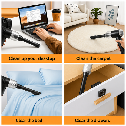3-in-1 Wireless Handheld Vacuum Cleaner for Home, Car & Office