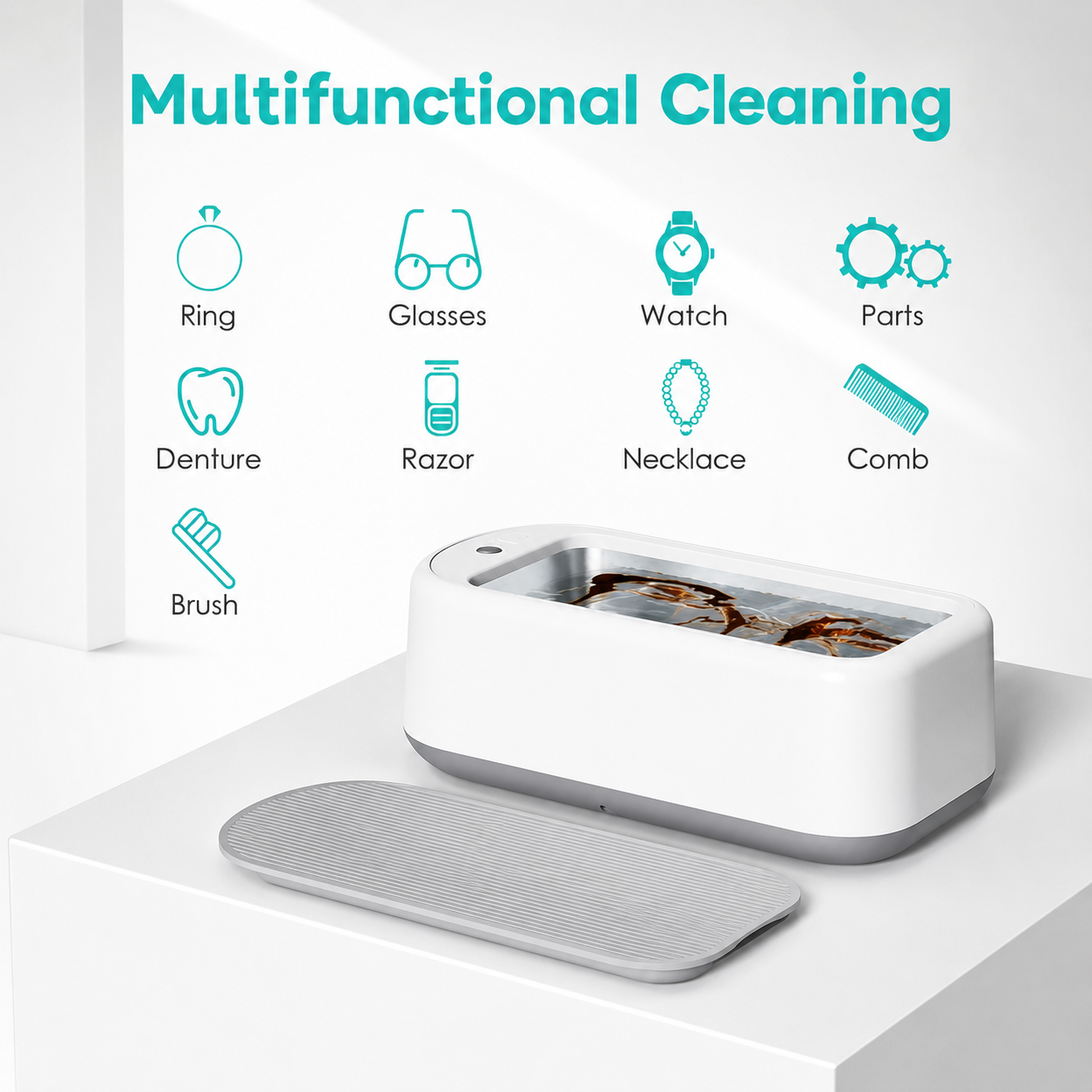300ml Portable Ultrasonic Jewelry Cleaner Machine