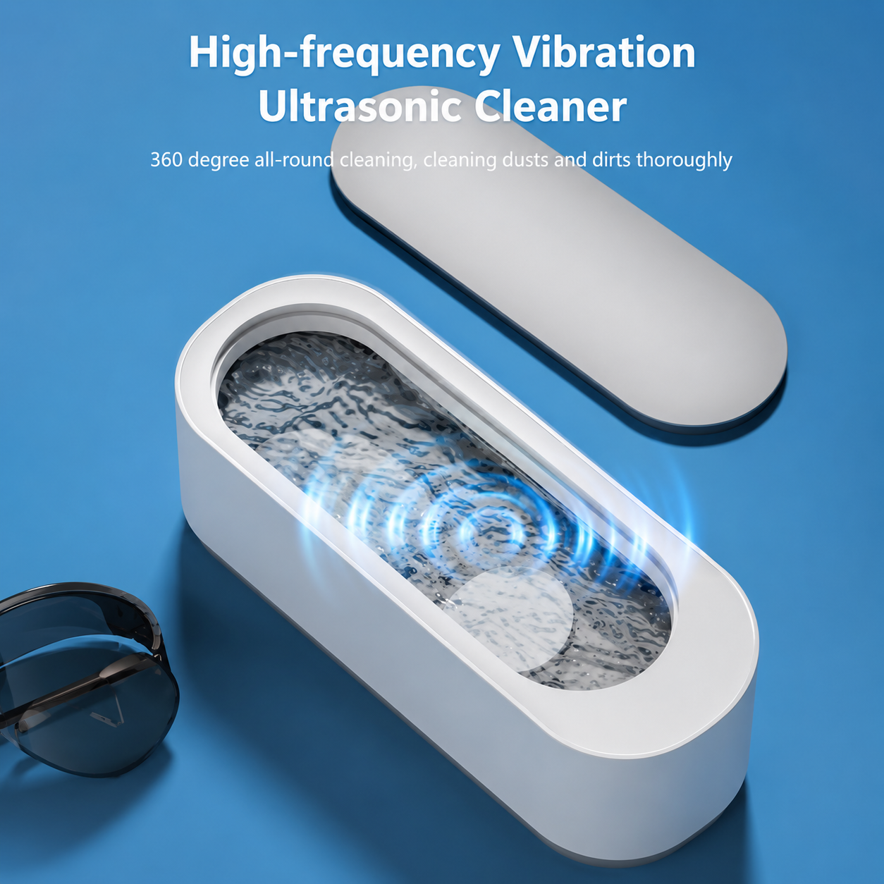 300ml Portable Ultrasonic Jewelry Cleaner Machine