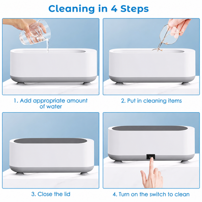 300ml Portable Ultrasonic Jewelry Cleaner Machine