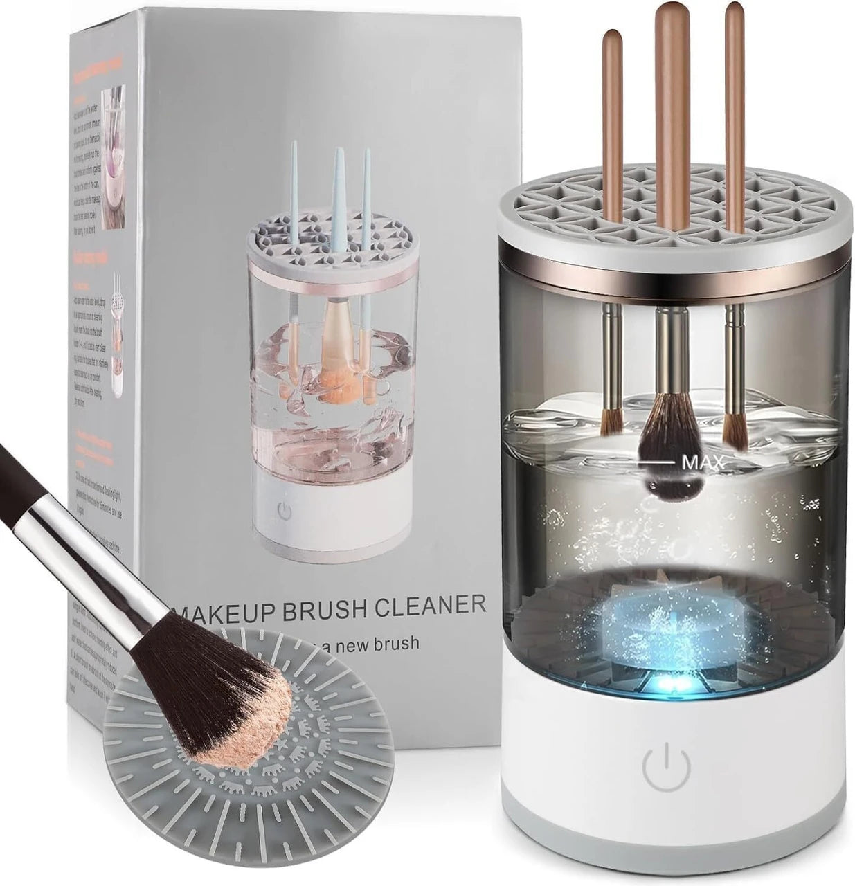 Electric Makeup Brush Cleaner & Dryer Machine (Automatic USB Makeup Brush Cleaner)